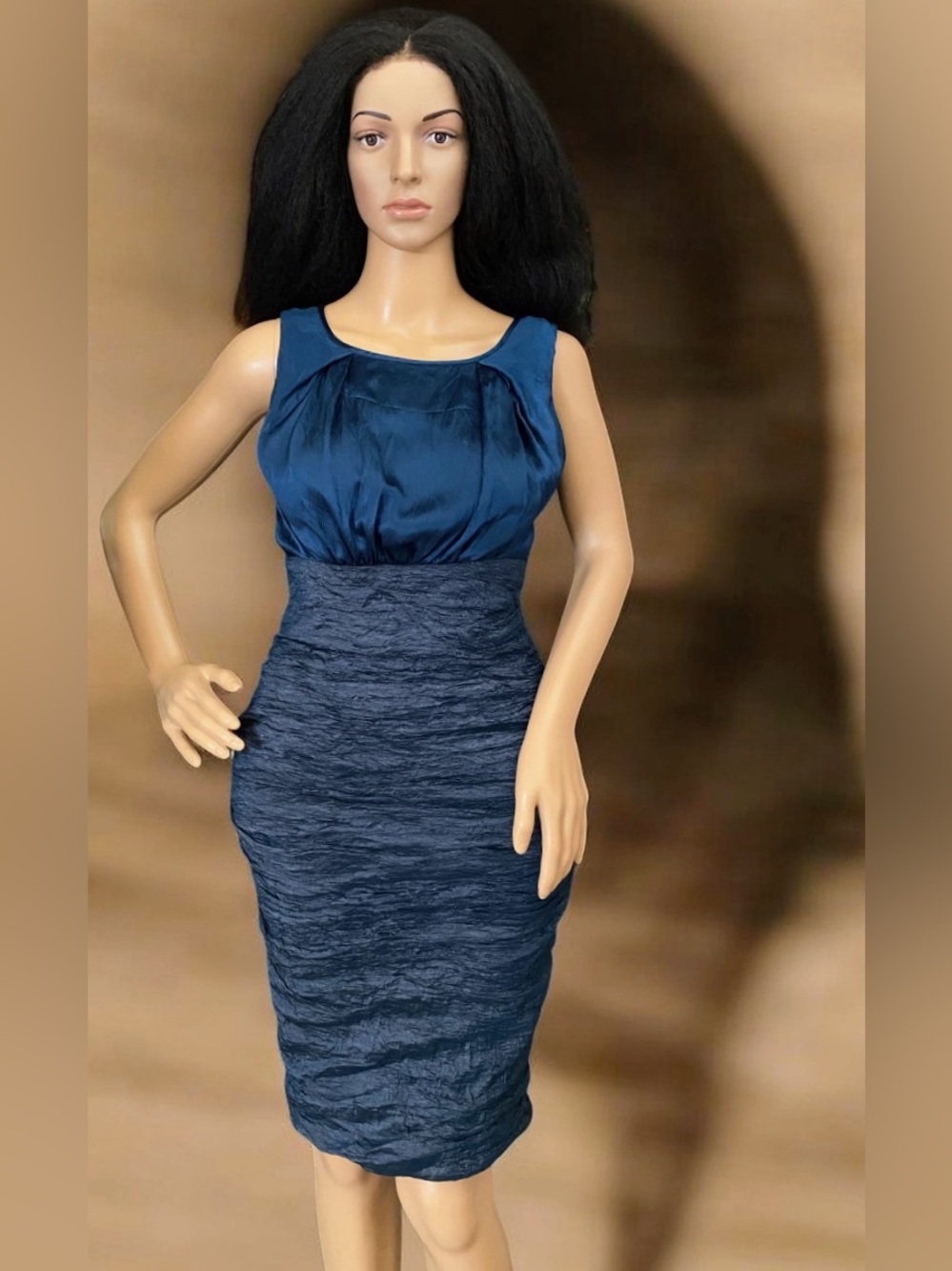 Nicole Miller Collection silk ruched dress